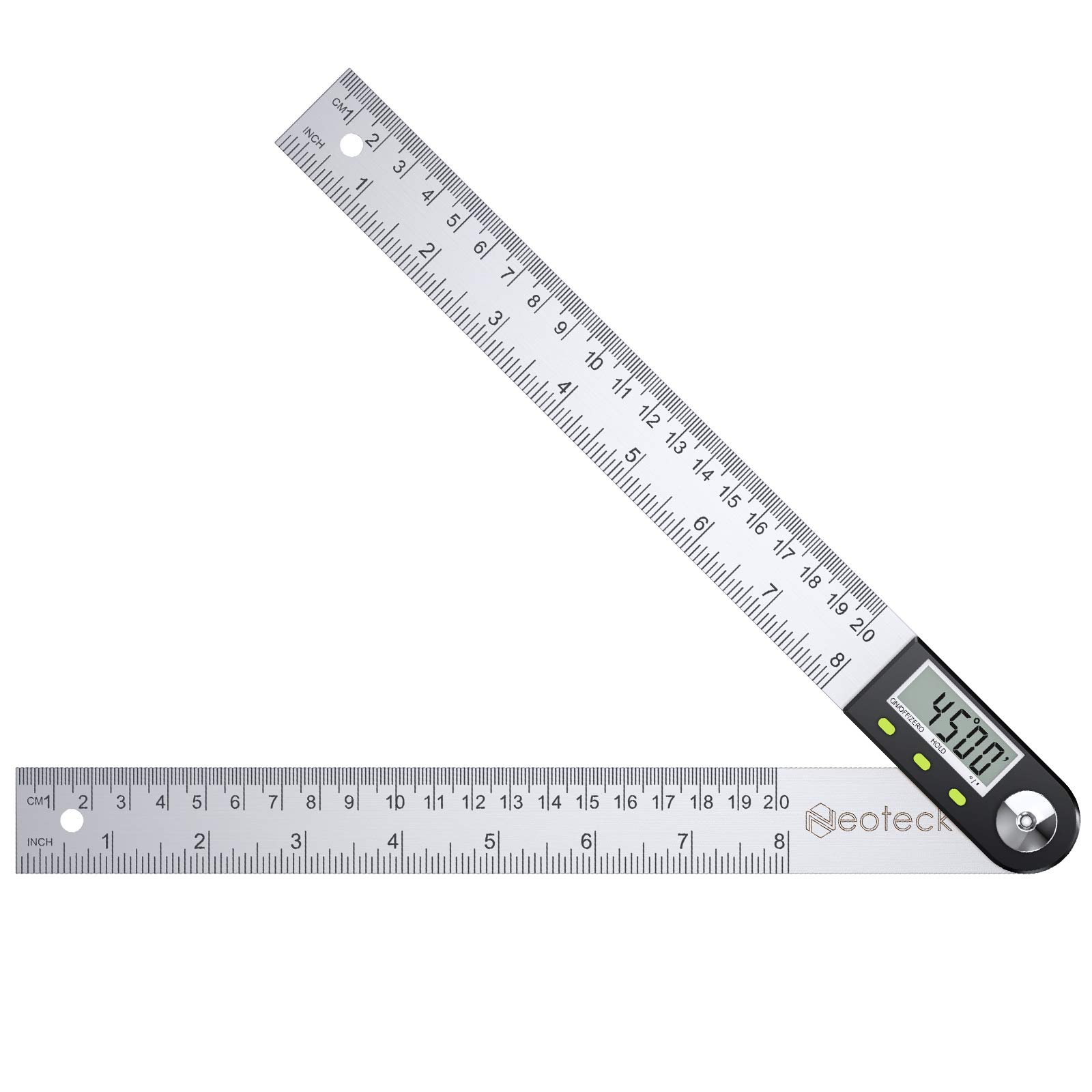 Amazon.co.jp: Neoteck デジタル角度定規 デジタル角度計 360度 200mm